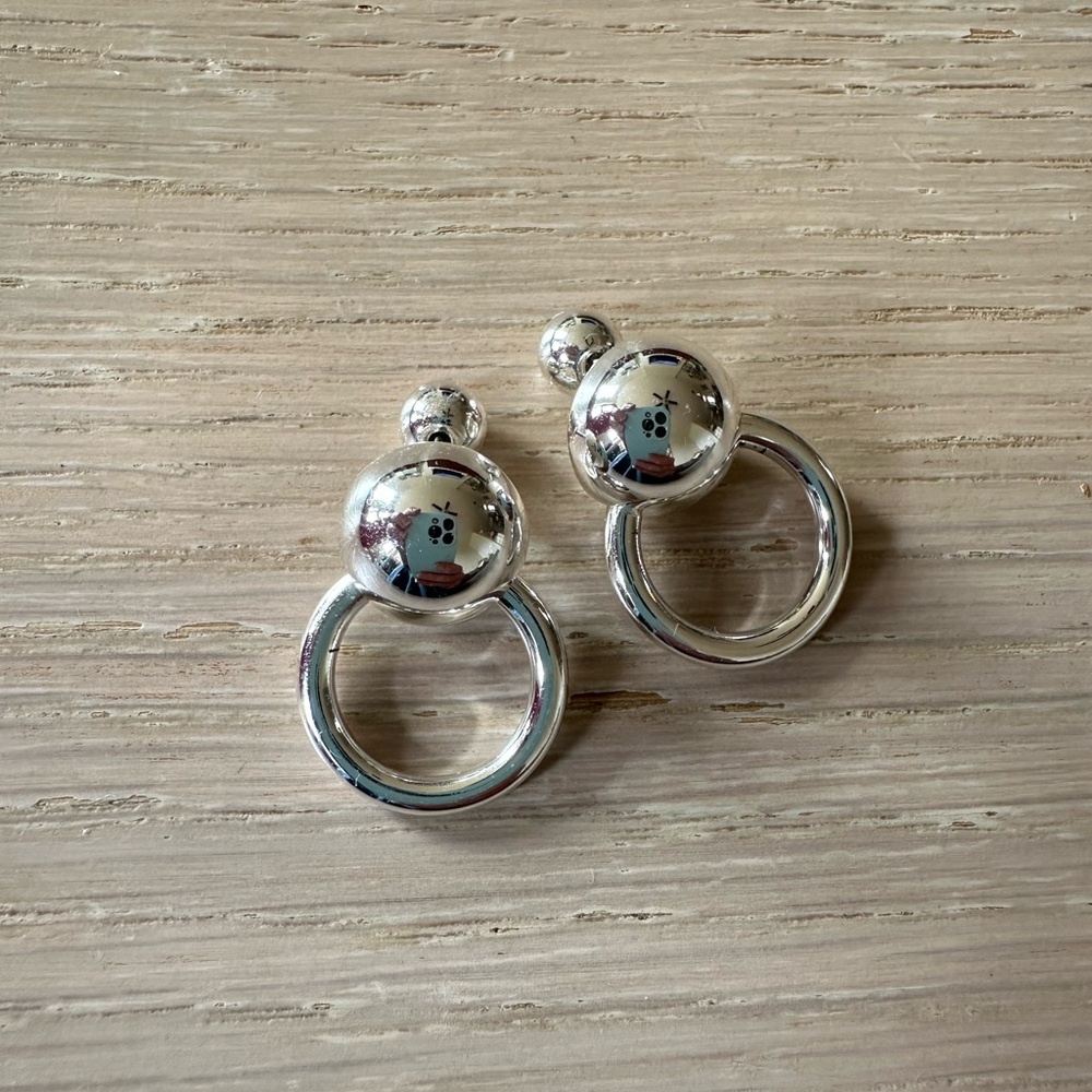 Jenny Bird Silver Tone Earrings